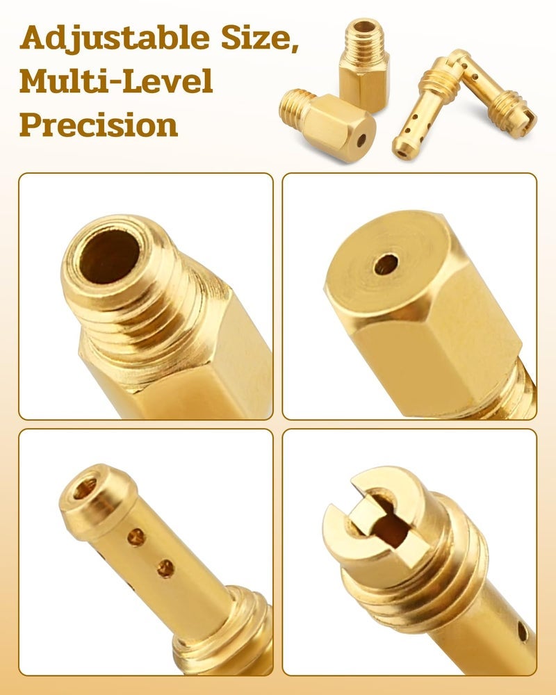 JUQAFY طقم النفاثة الرئيسية والطيار البطيء المناسب ل VM18 VM20 VM22 VM26 VM24 VM28 VM30 VM32 VM34 VM36 VM38 VM44 CRB 30 قطعة - Image 3